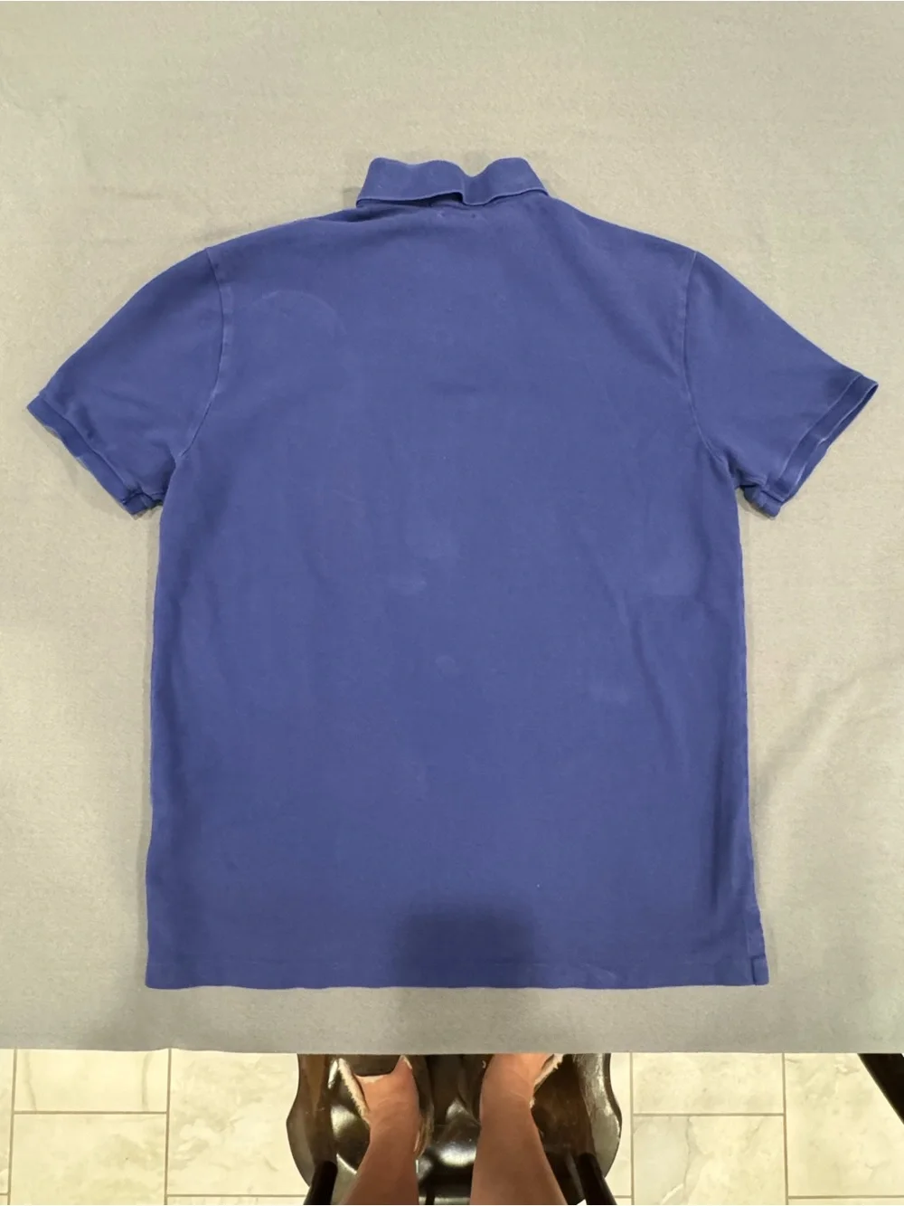 Ralph Lauren Men's Short Sleeve Polo Custom Slim Fit Size Large Royal Blue